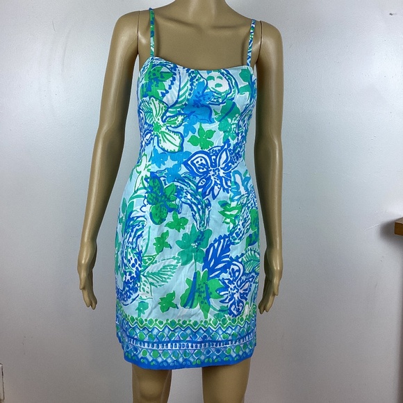 Lilly Pulitzer McCallum Shelli Stretch Shift Dress Size 0 - Picture 1 of 5